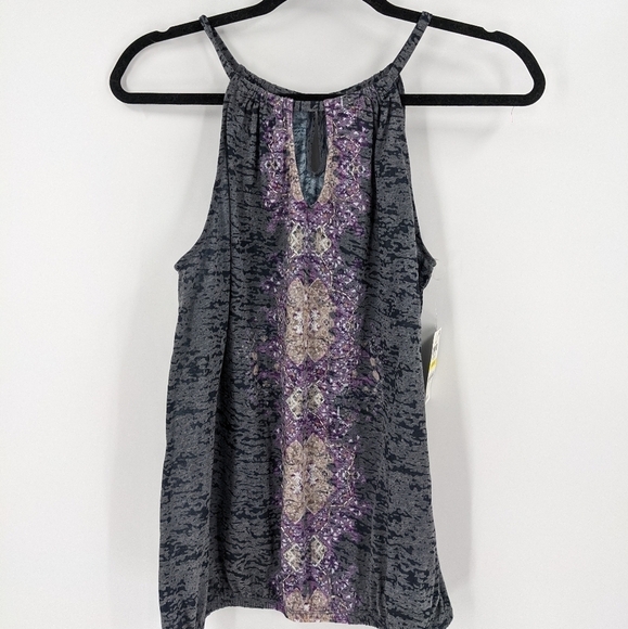 NWT INTERNATIONAL CONCEPTS Beaded Halter Top - Picture 1 of 9